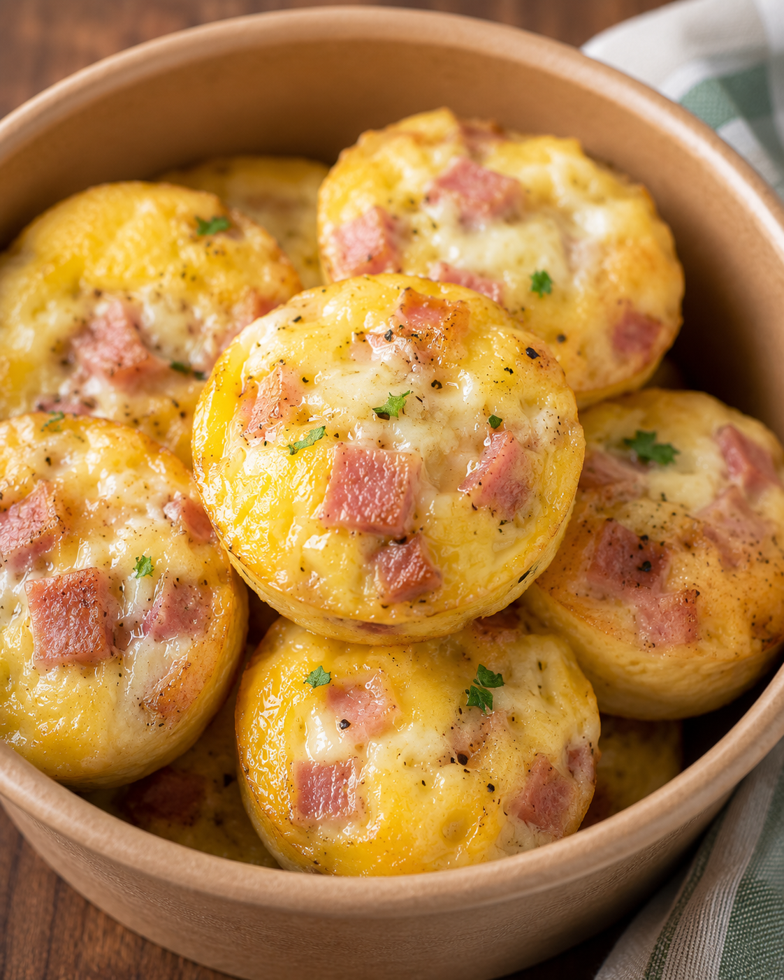 Ham + Swiss Crustless Quiche