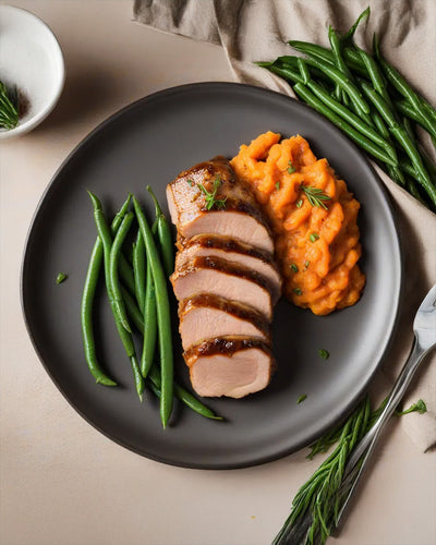 Glazed Pork Tenderloin w/ Veggies